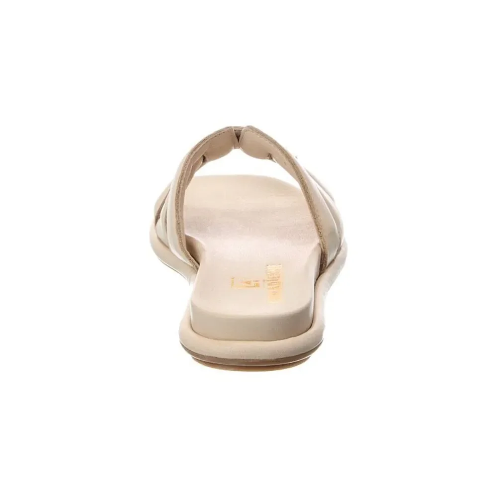La Canadienne Arden Leather Sandal, White